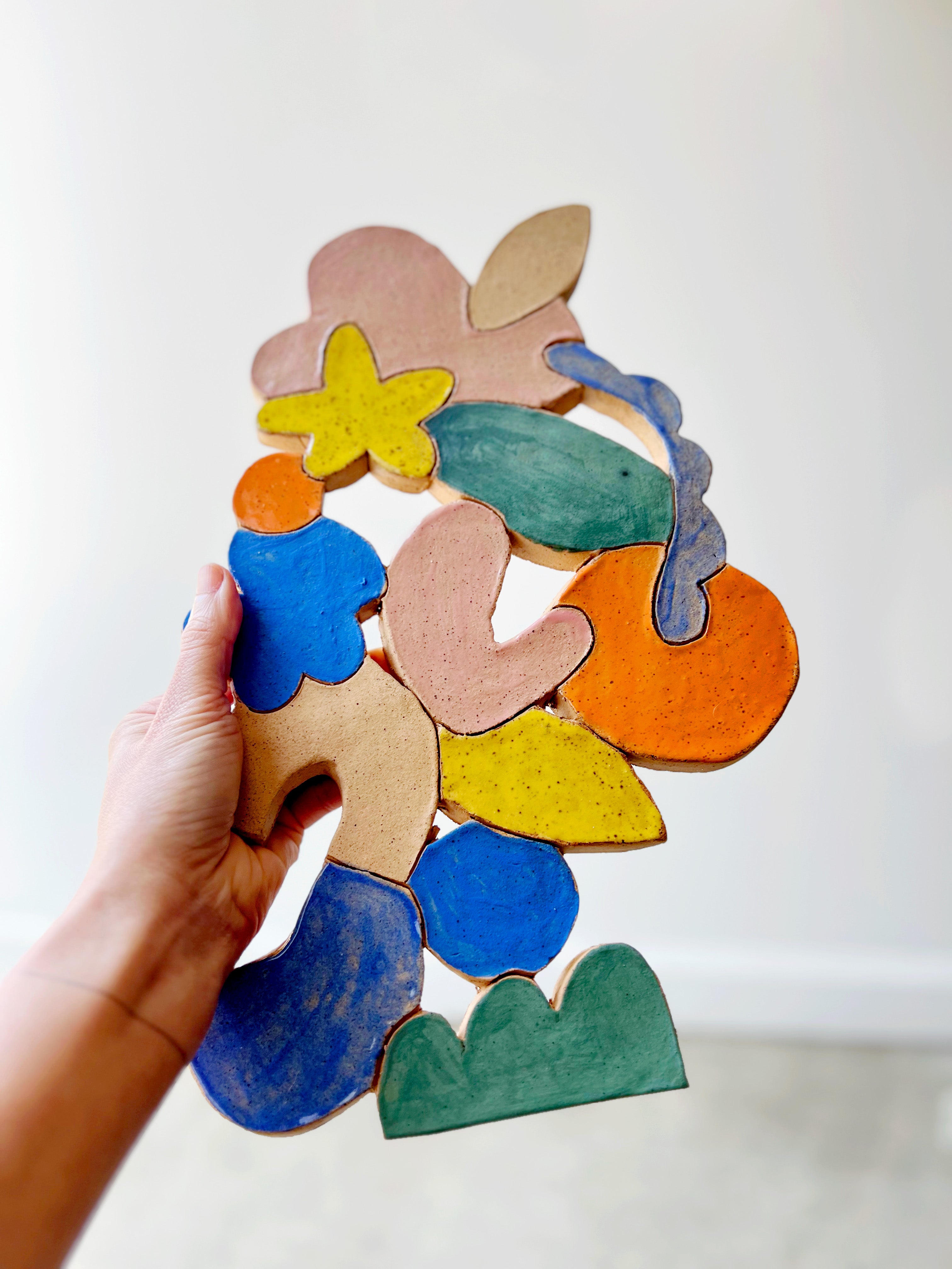Clay Object 93- Wonder (Wall Sculpture