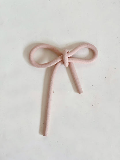 Soft Pink Handmade Bow Wall Hanging