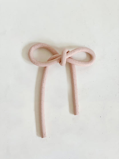 Soft Pink Handmade Bow Wall Hanging