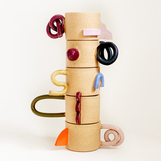 COLOR PAUSE sculptural mugs and vessels
