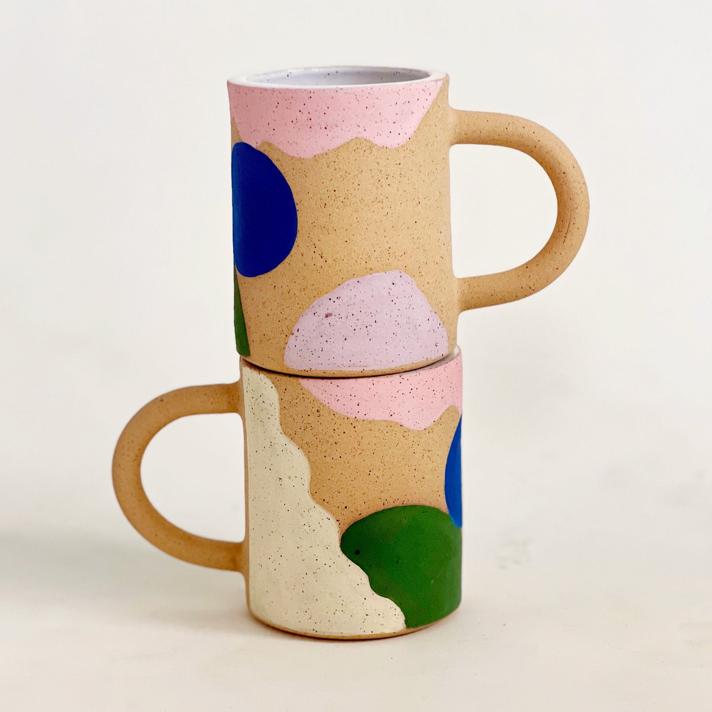 Large Rock Landscape Speckled Handmade and Handpainted Ceramics Mug