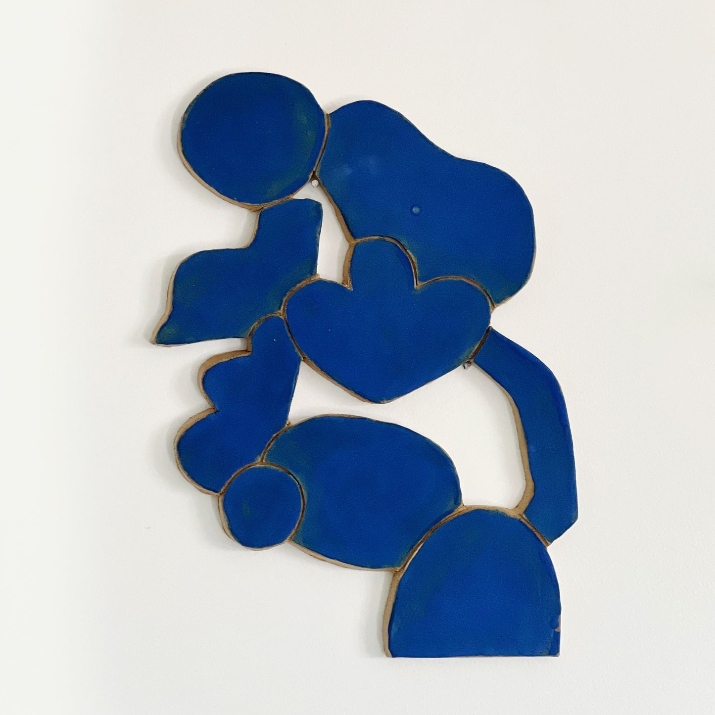 Midnight Blue Handmade Ceramics Wall Sculpture