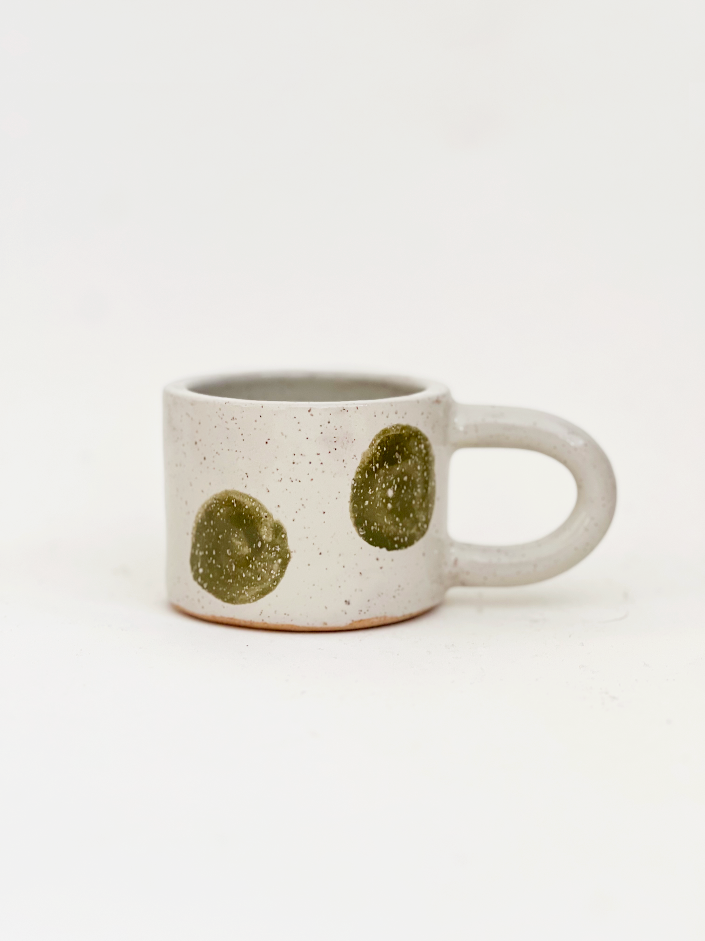 Small Dots Over Color Handmade Ceramics Mug