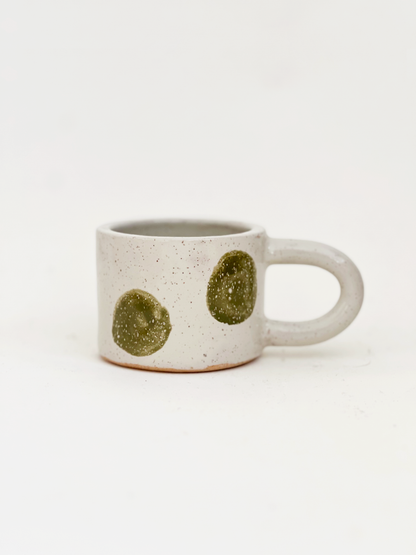 Small Dots Over Color Handmade Ceramics Mug