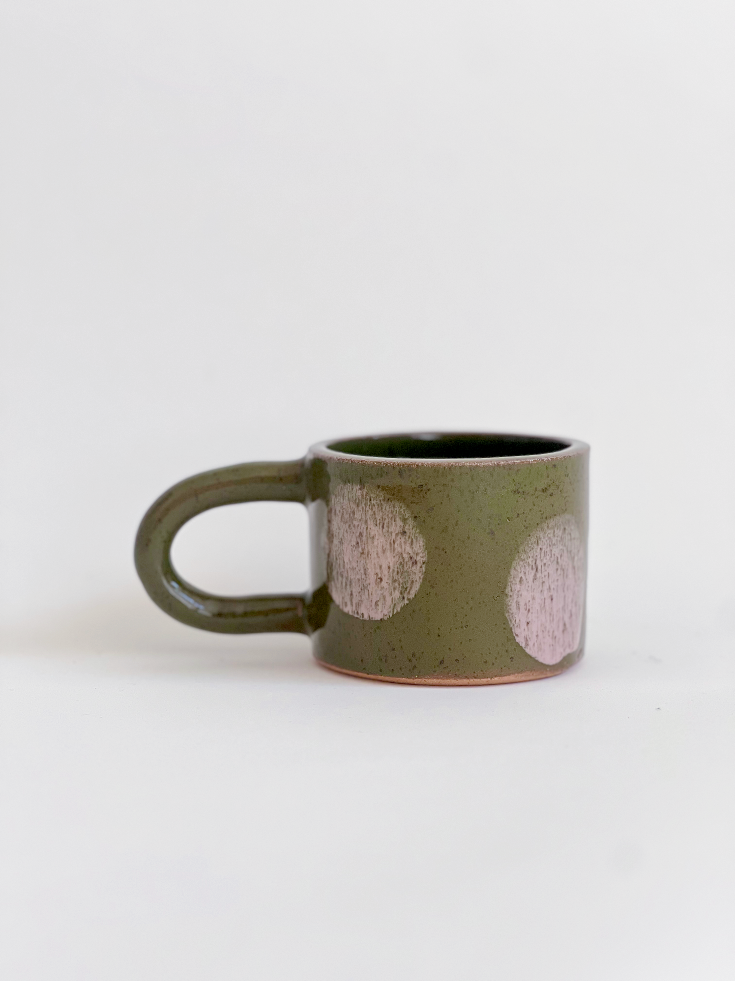Small Dots Over Color Handmade Ceramics Mug