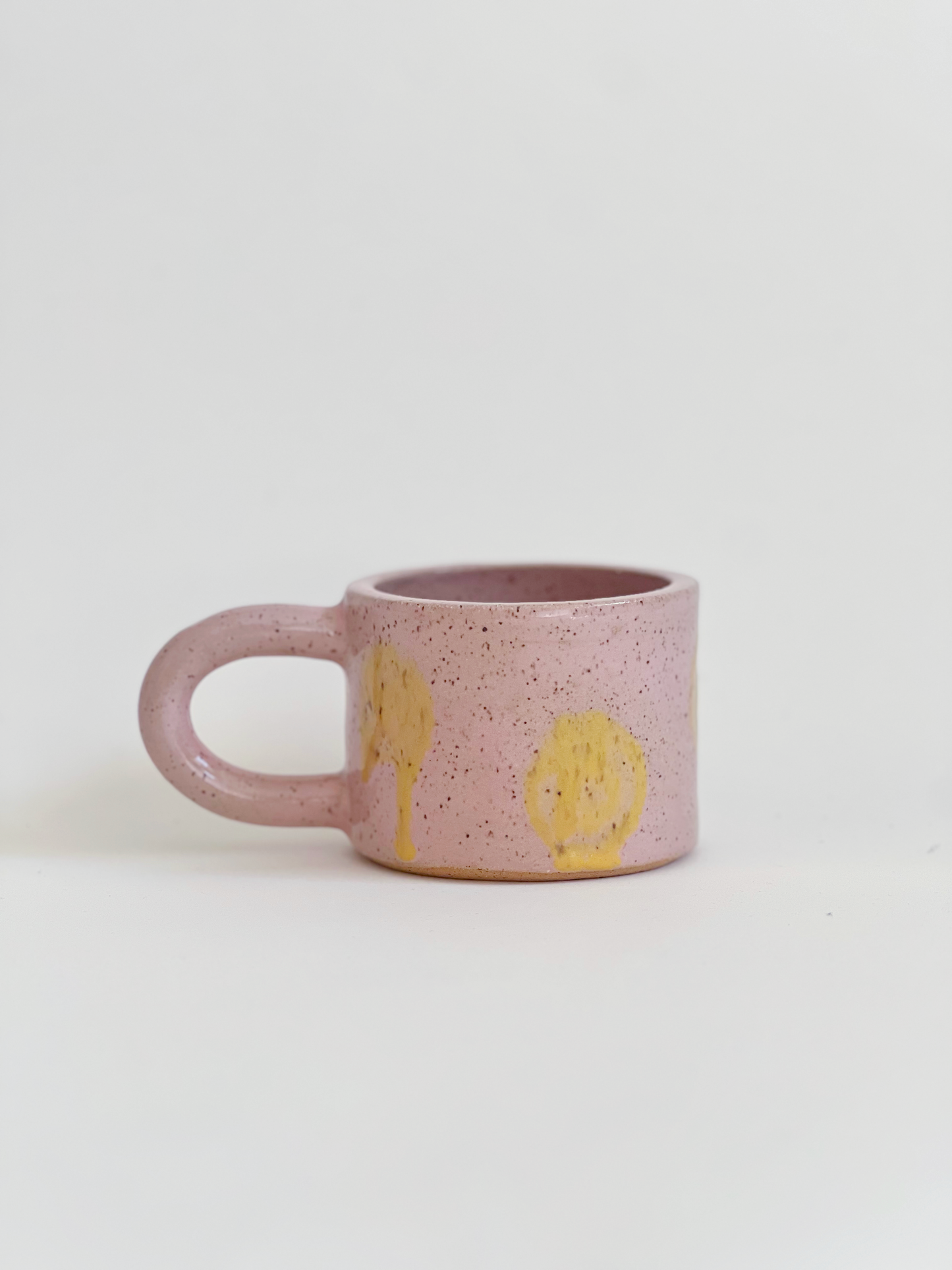 Small Dots Over Color Handmade Ceramics Mug