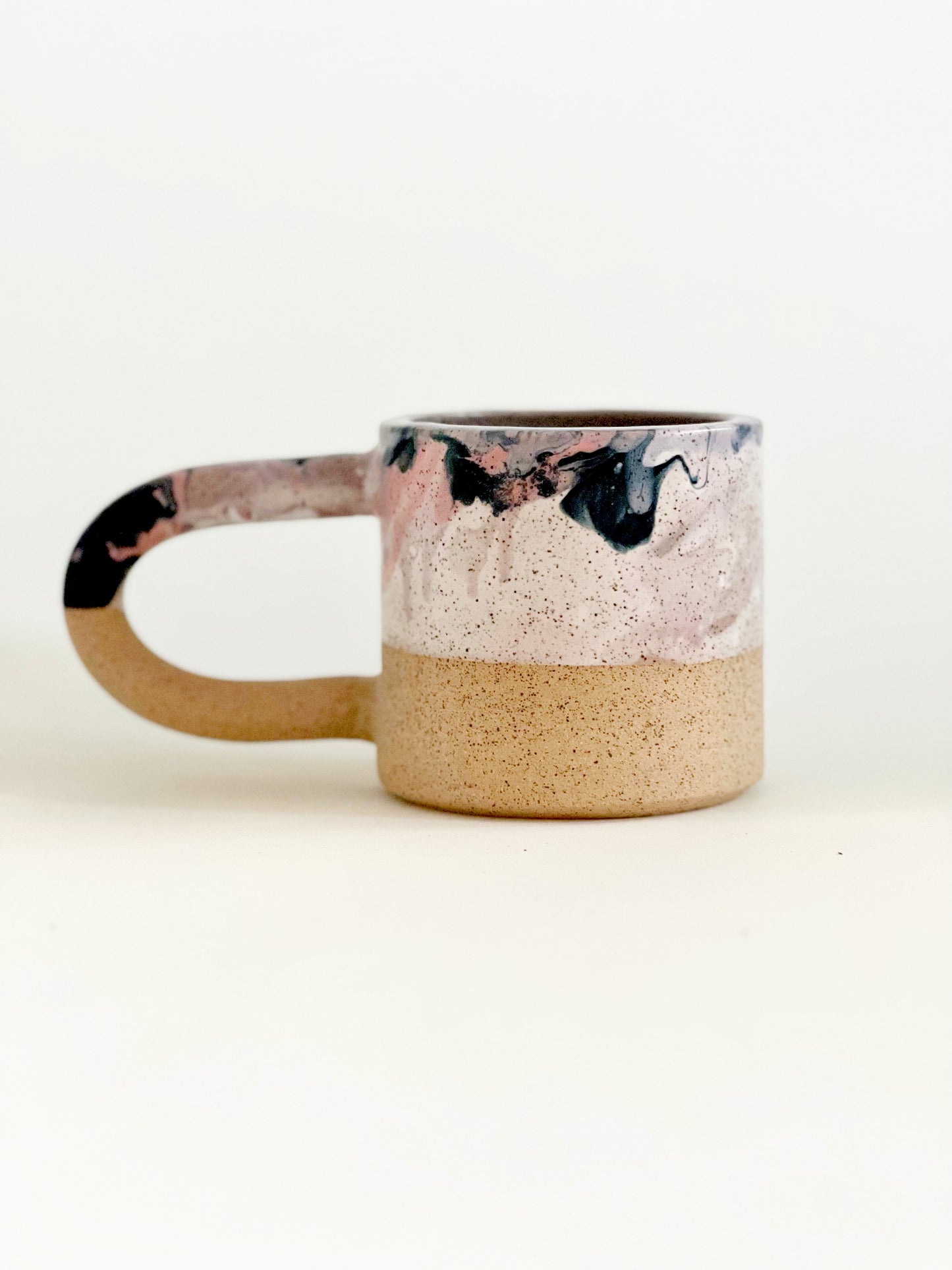 Wide Marble on Light Speckles Mug