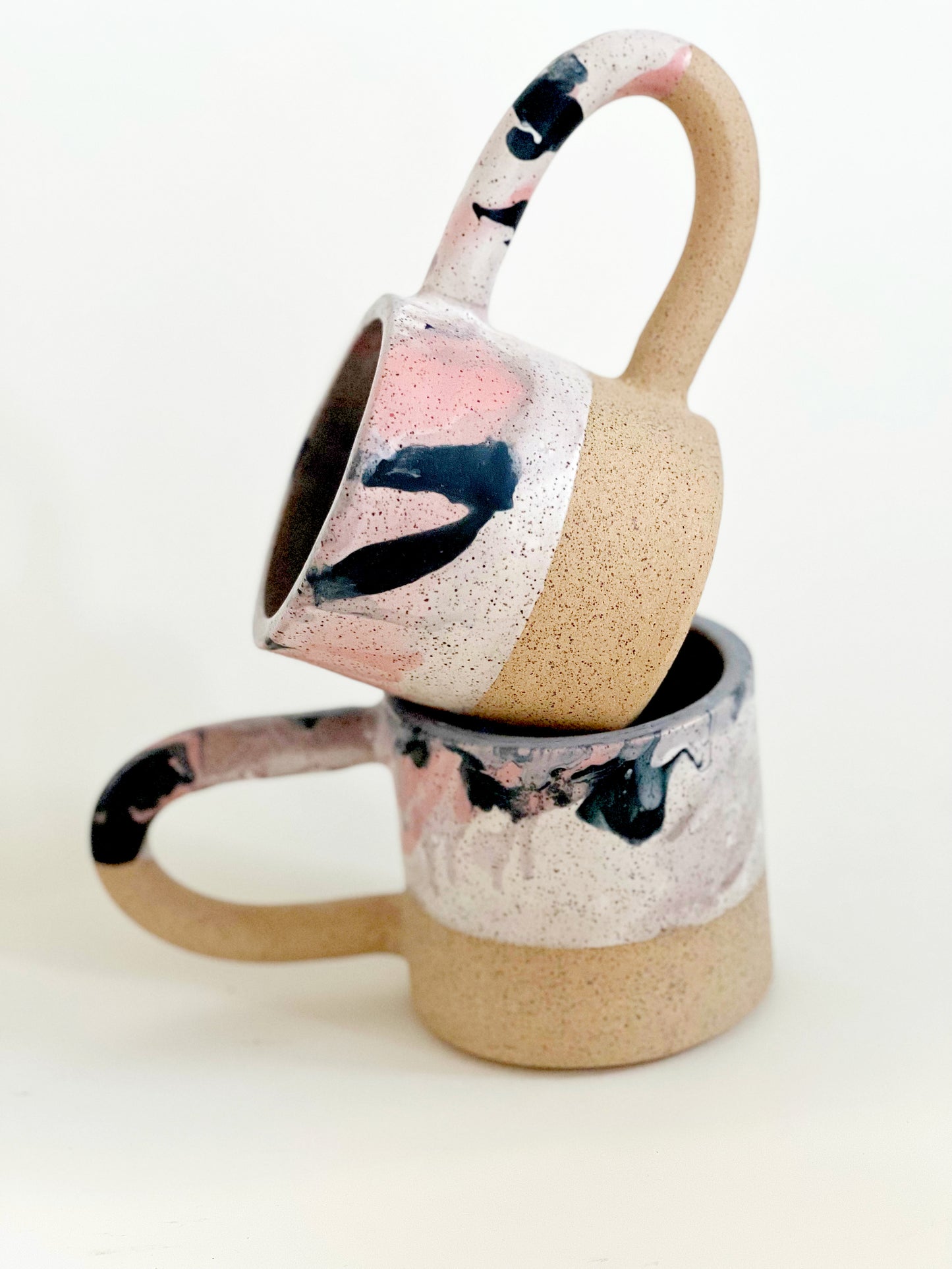 Wide Marble on Light Speckles Mug