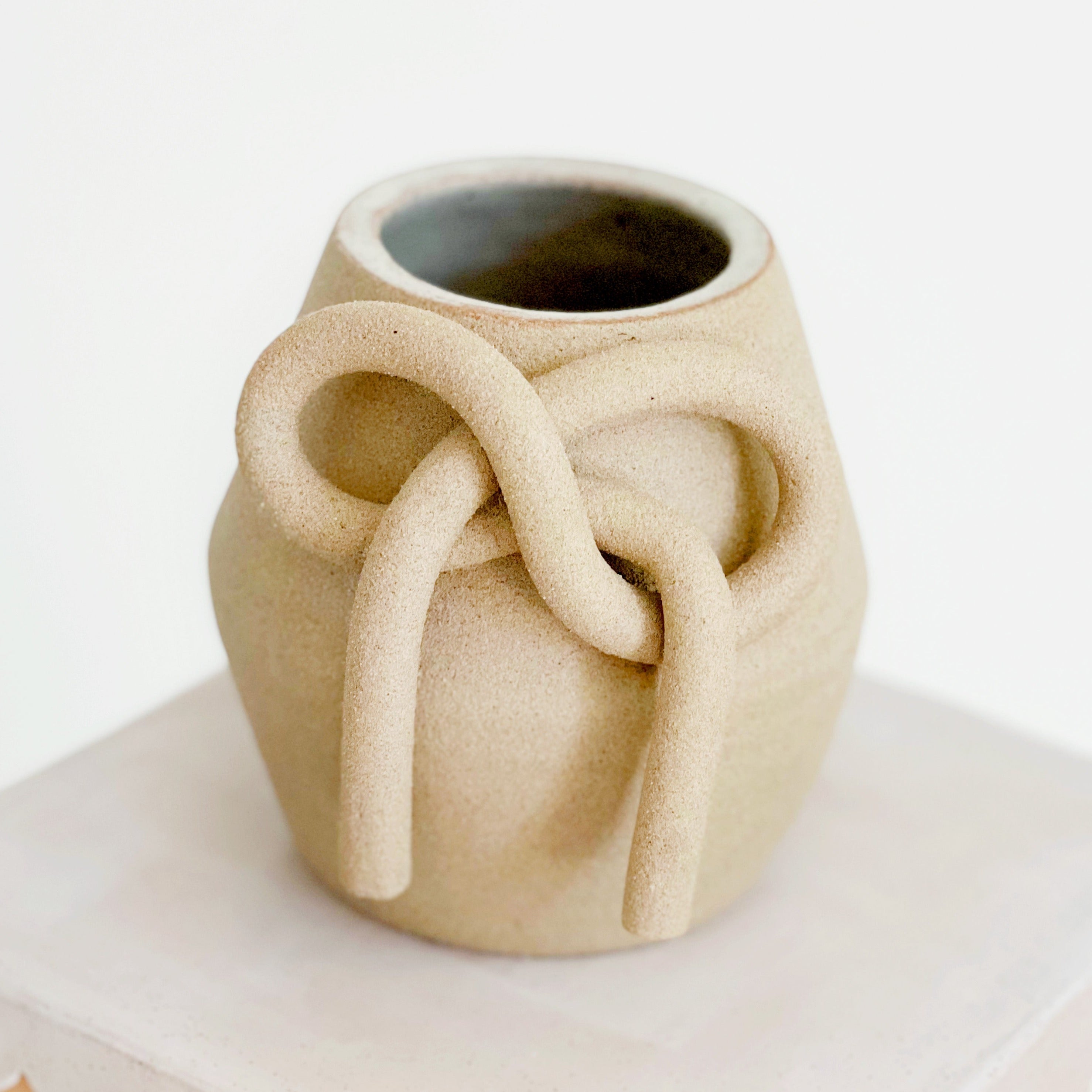 Bow Knot on Greige Vase