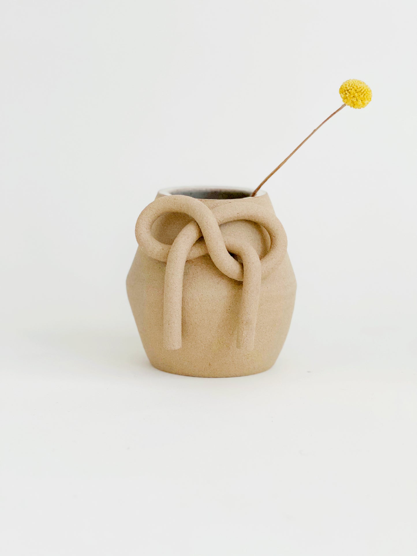 Bow Knot on Greige Vase