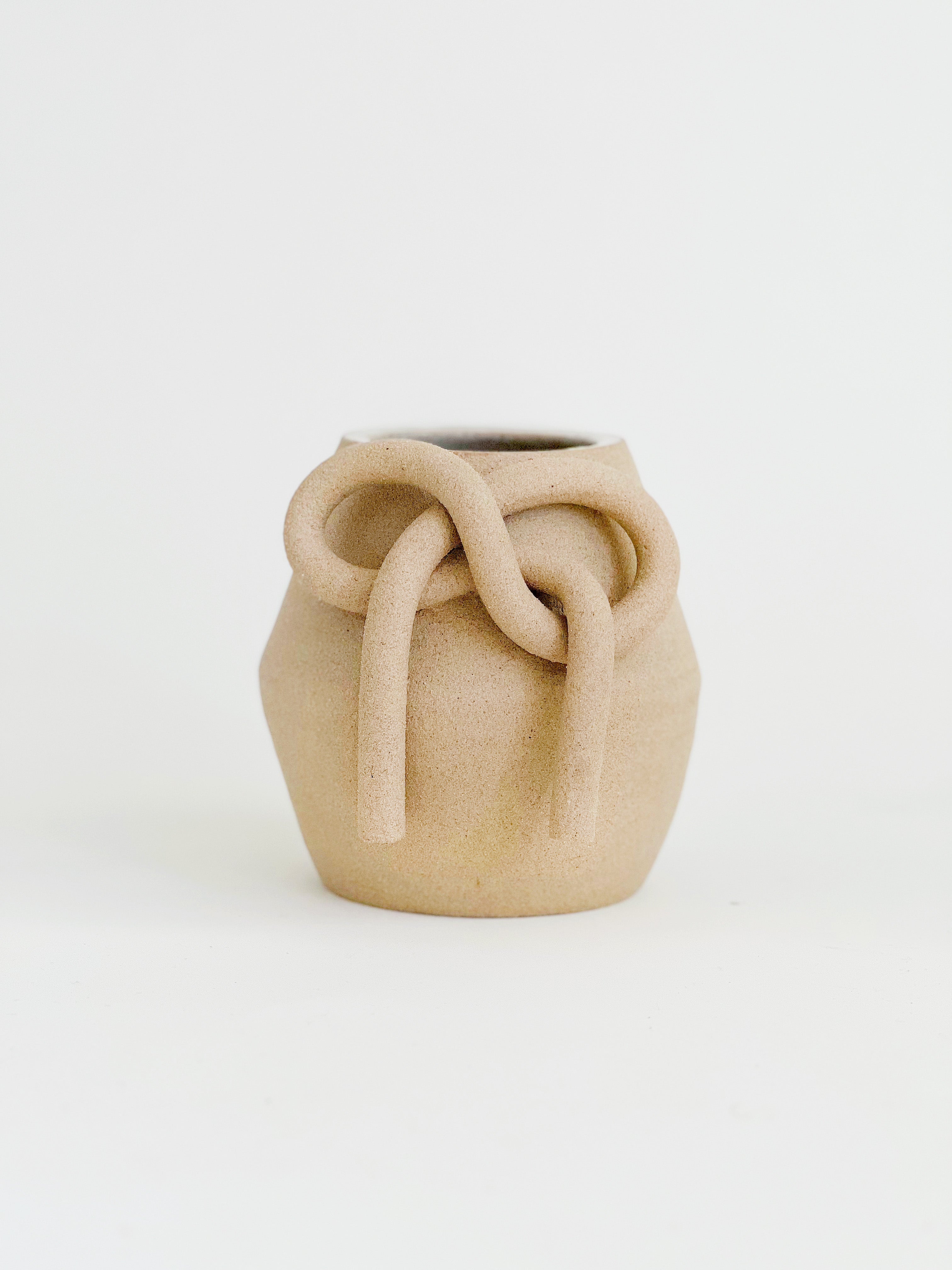 Bow Knot on Greige Vase