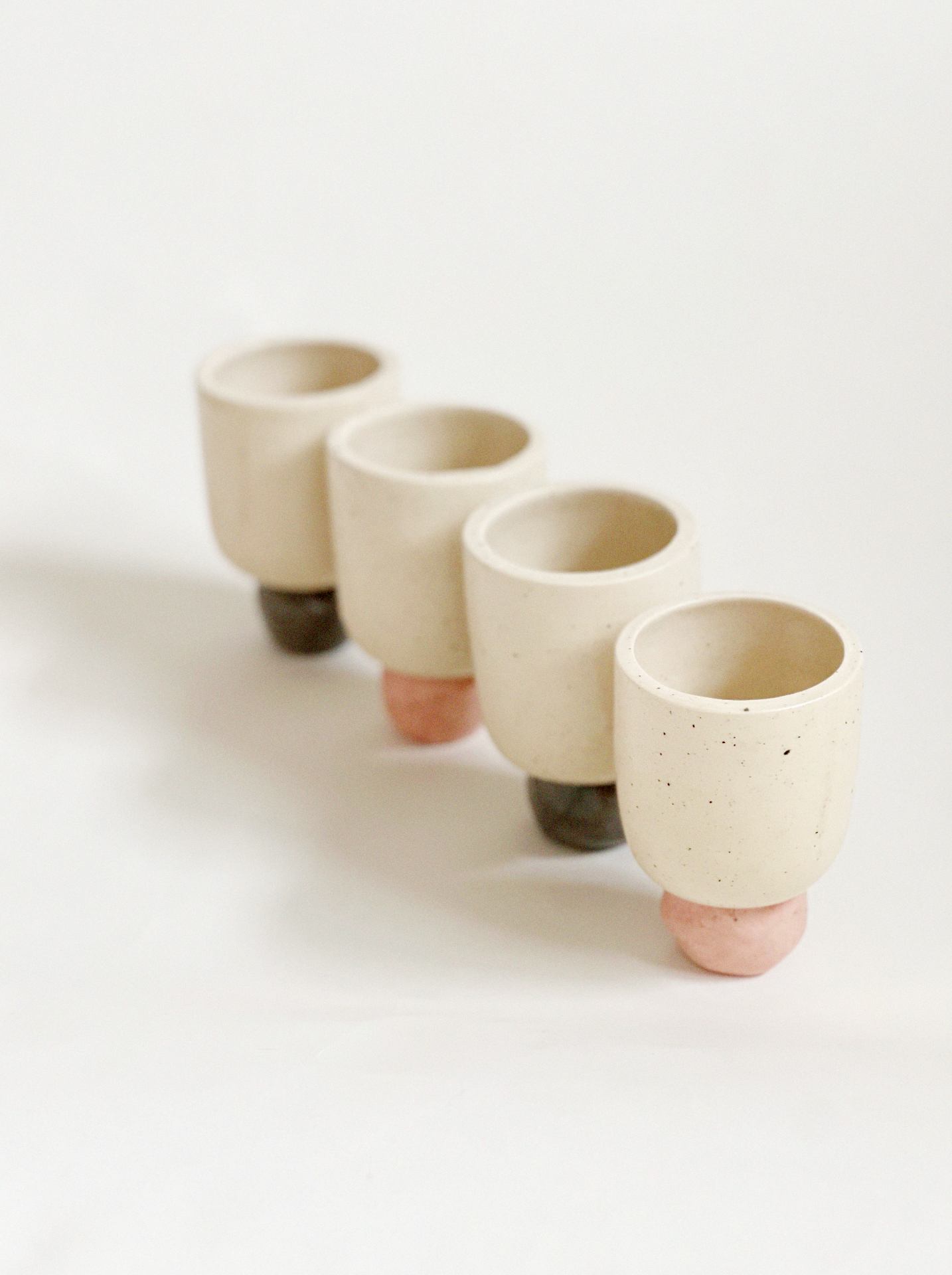 Dot Base Handmade Ceramic Wine/Tea Cup