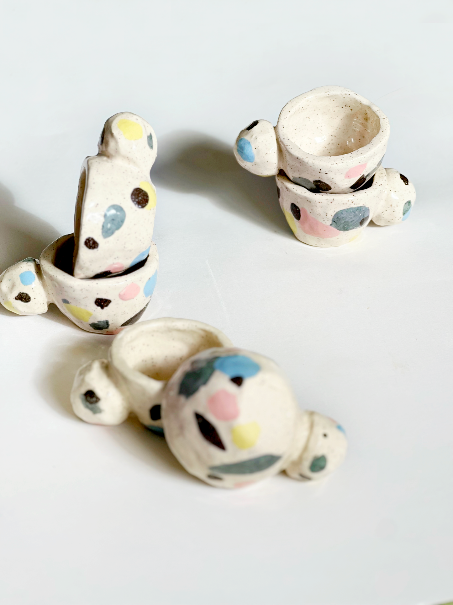 Handbuilt Fragments of a Dream Cups