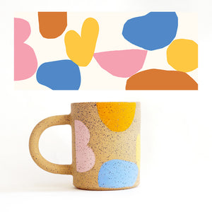 Large Bright Desert Speckled Mug