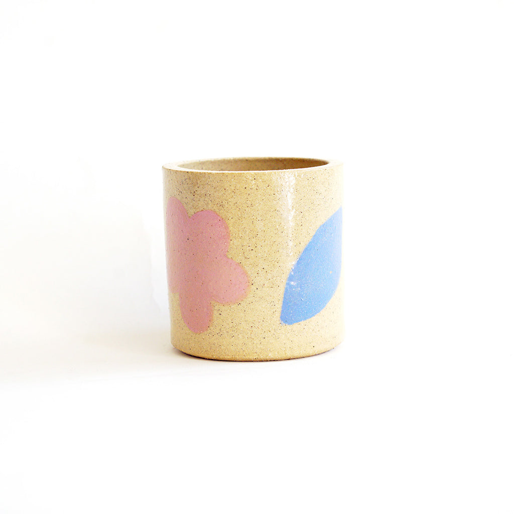 Hand Painted Sand Cup – O-M Ceramic