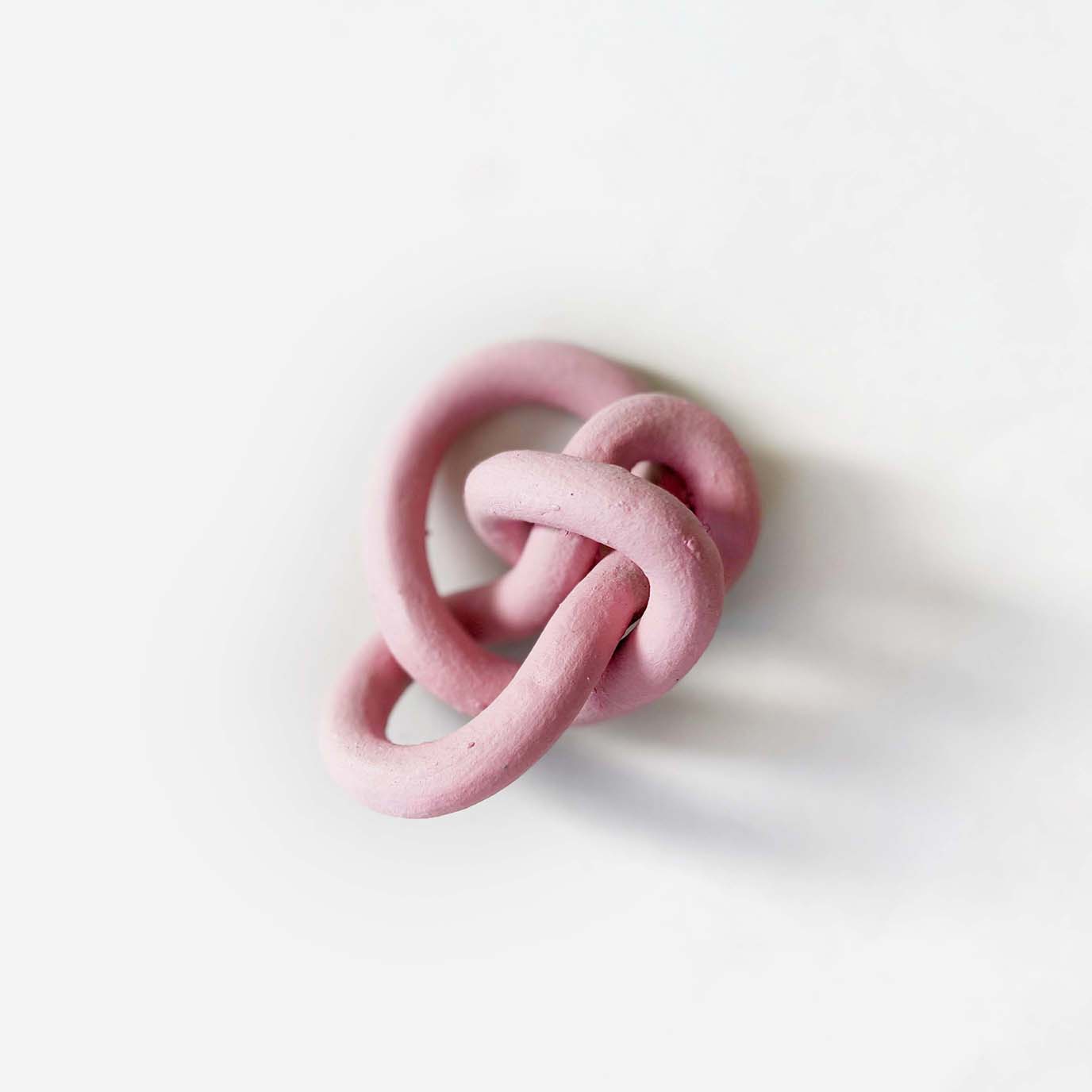 Clay Object 54-  Pink Knot