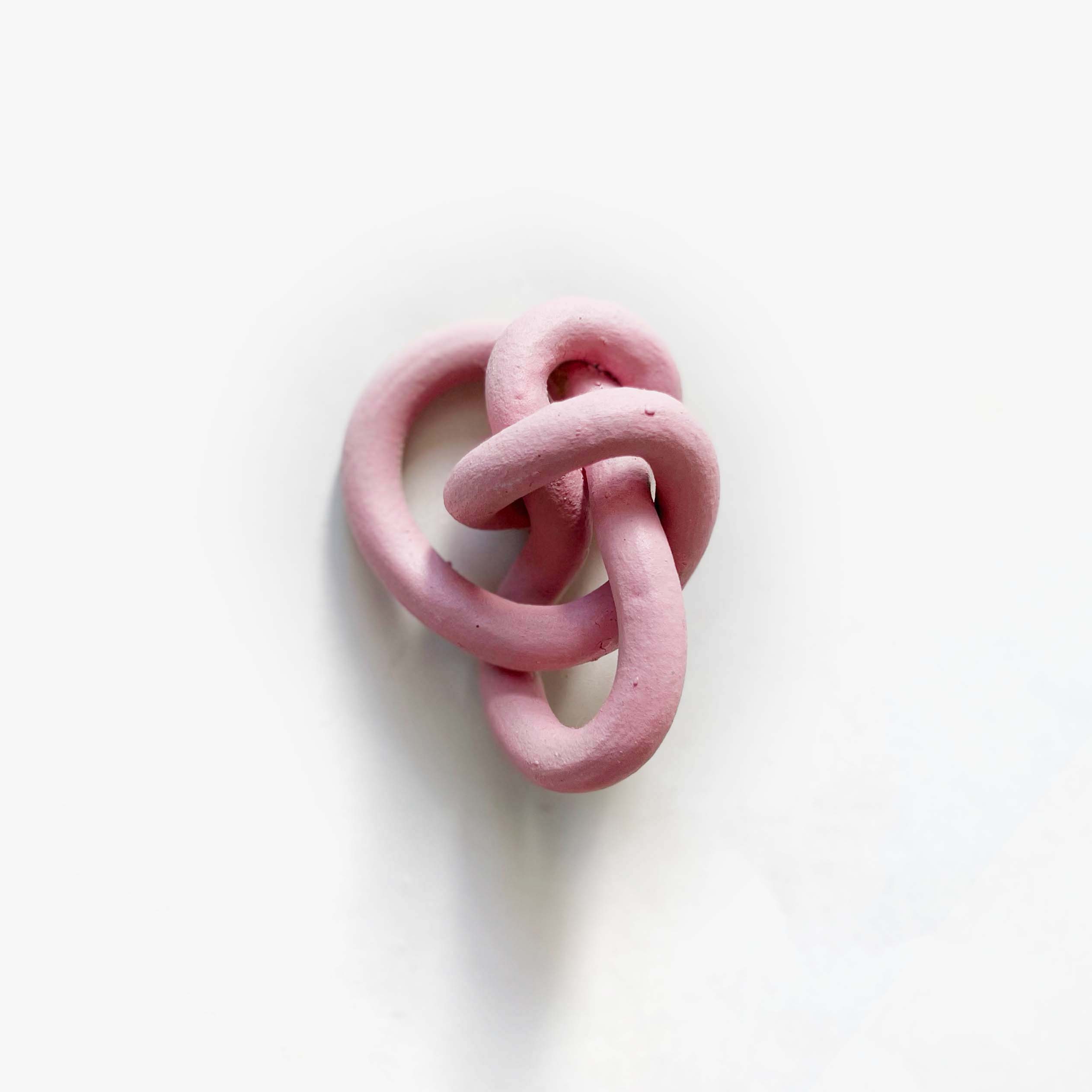 Clay Object 54-  Pink Knot