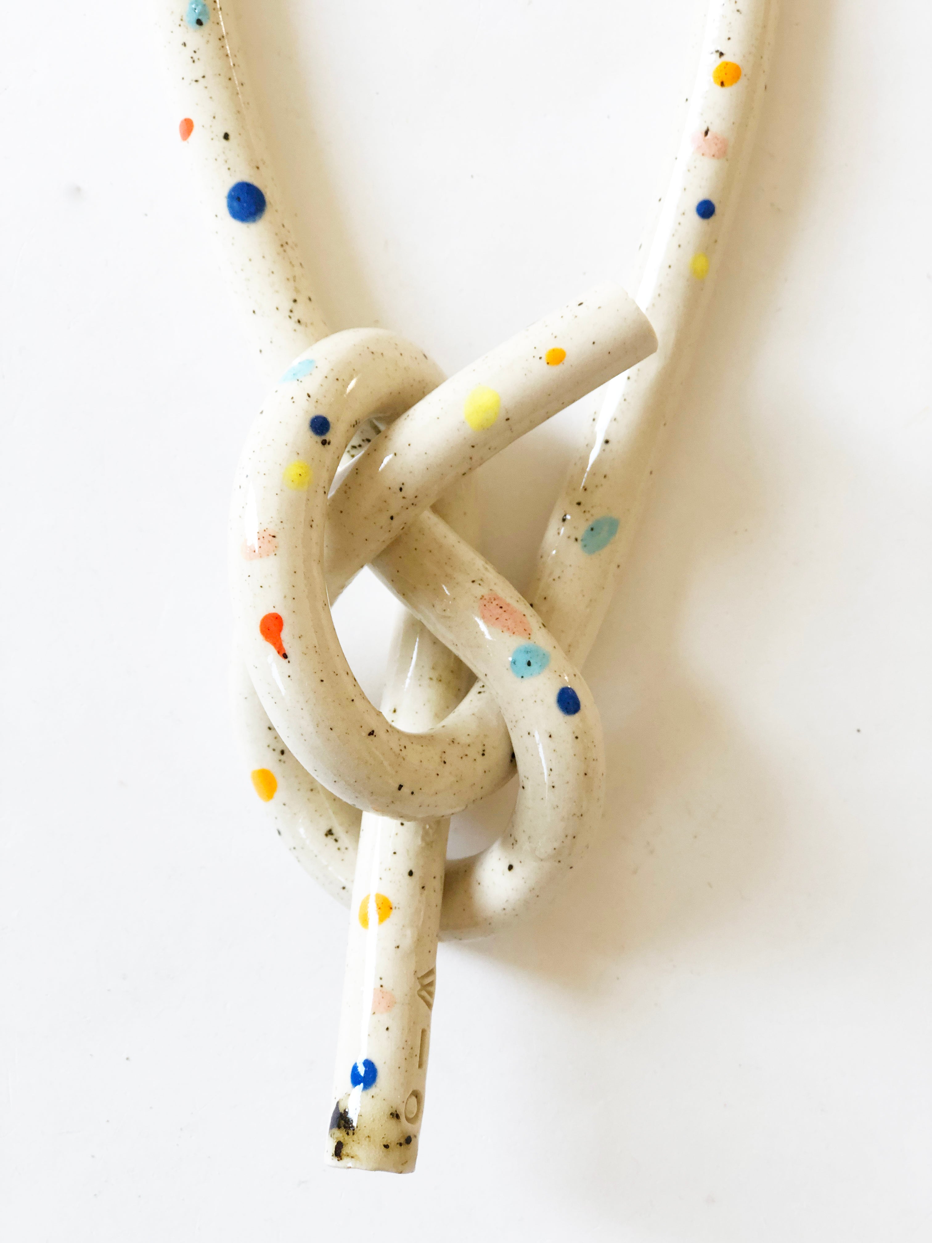 Clay Object 31 - Double Sprinkles Crossing Knot