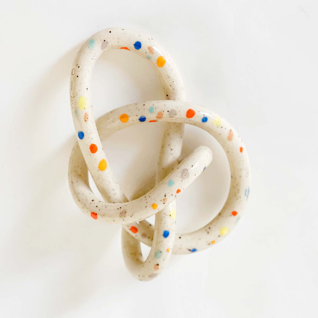 Clay Object 65- Double Sprinkle Knot