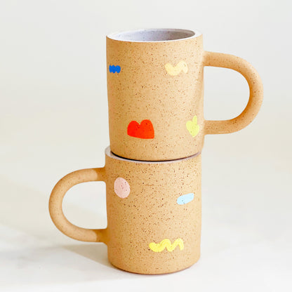 Large Little Shapes on Speckles Mug