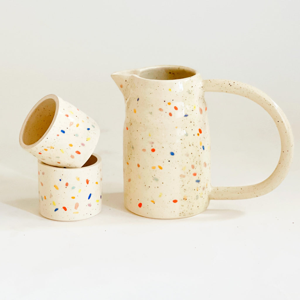 Double Sprinkles Pitcher and Small Cups set (SAMPLE)