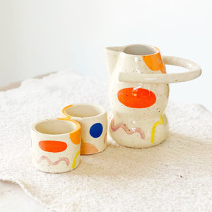 Dance Pitcher and Small Cups set
