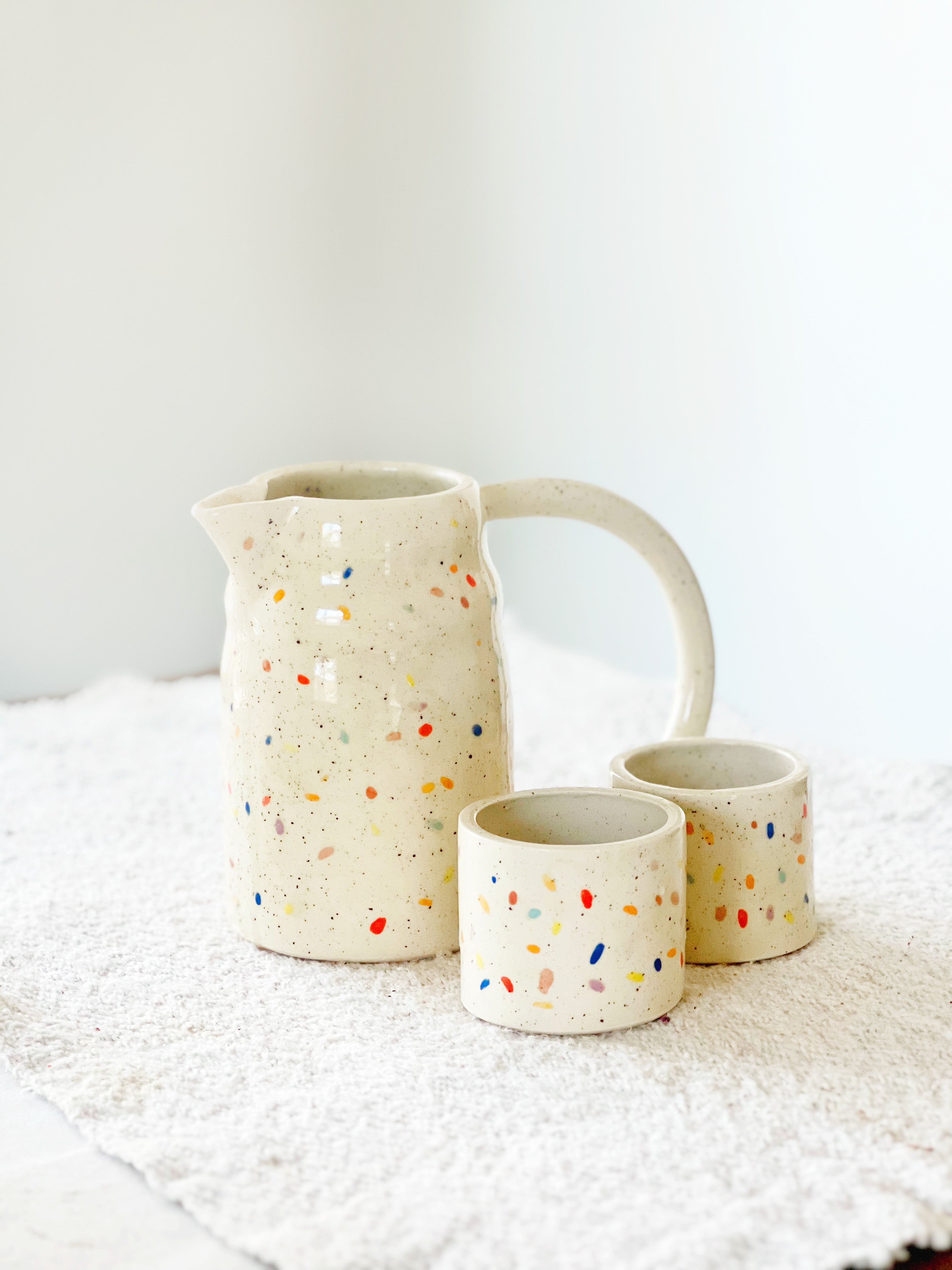 Double Sprinkles Pitcher and Small Cups set (SAMPLE)