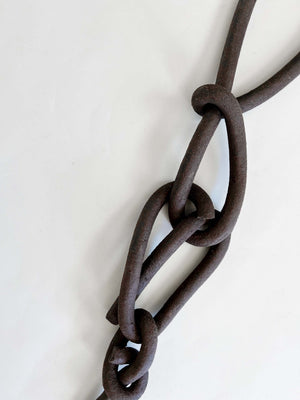 Made to Order: Clay Object 66- Dark Brown Connected Knots
