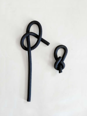 Made to order: Clay Object 68- Dark Brown Knots set
