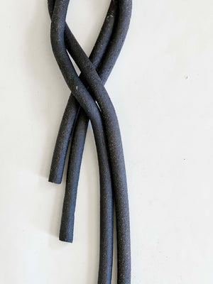 Made to order: Clay Object 69- Dark Brown Double Loose Loop