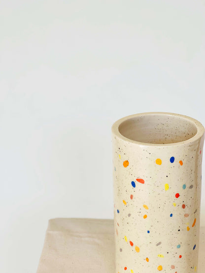 Double Sprinkles Tall Vase