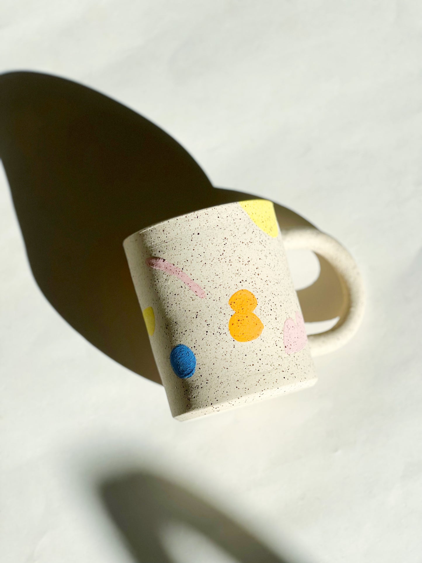 Large Little Landscape Shapes Sprinkles Handmade Ceramic Mug