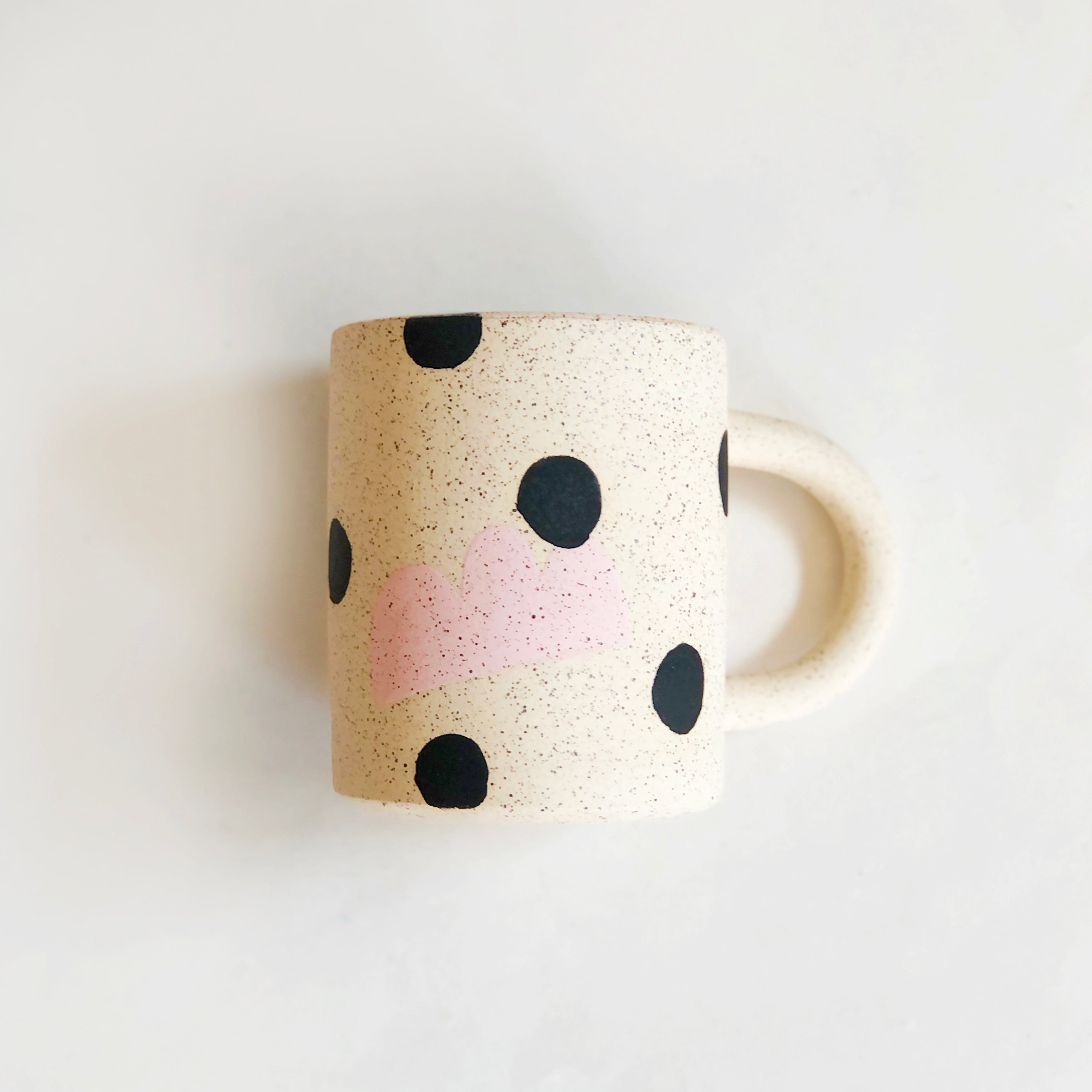 Polka Dots over Shapes Mug