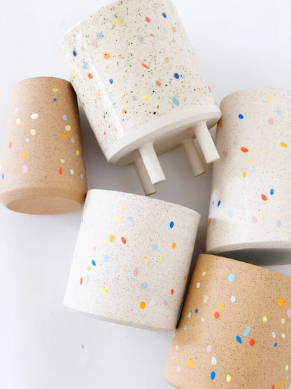 Sprinkles on White Cone Vase