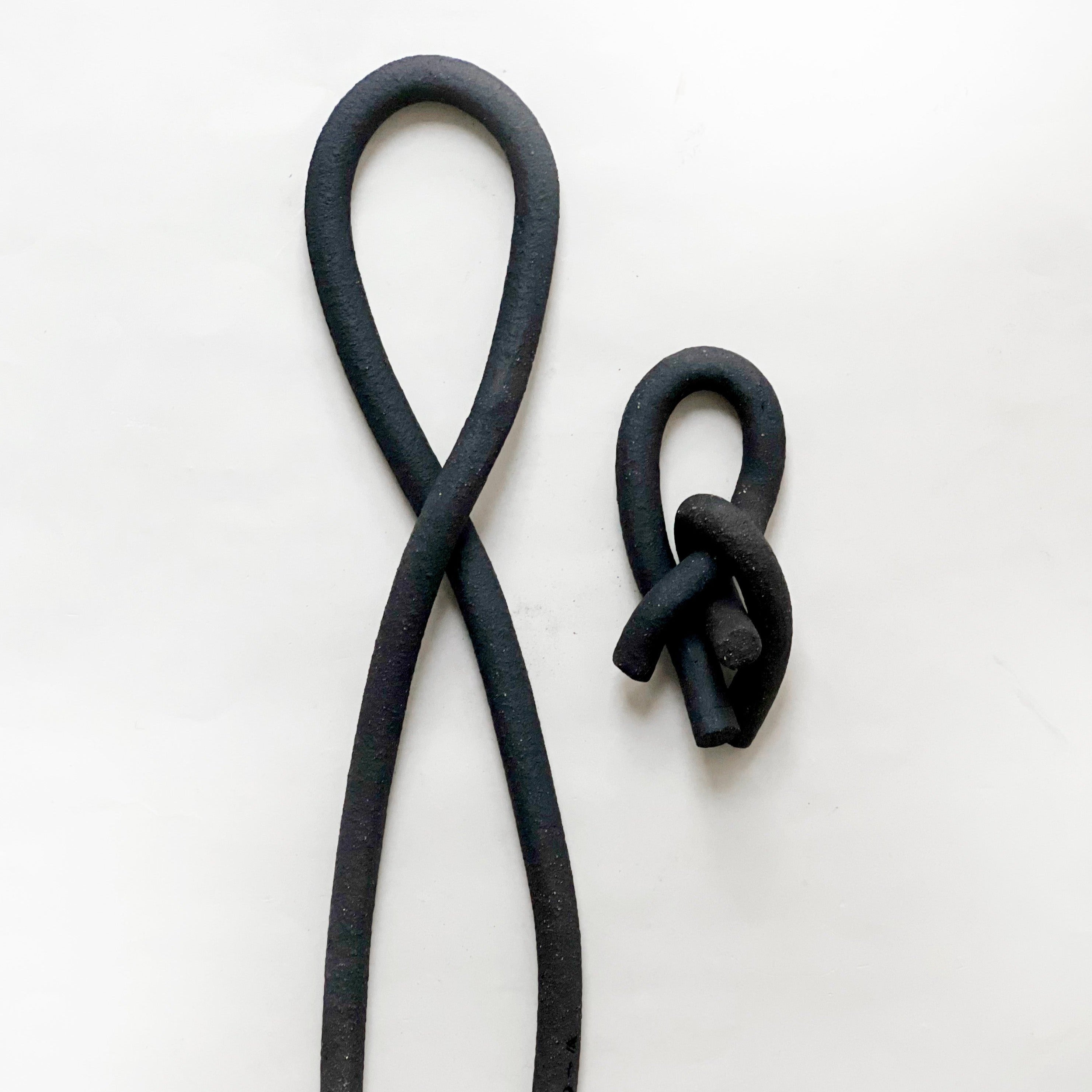 Clay Object 80- Loop and Knot set (Dark Brown)