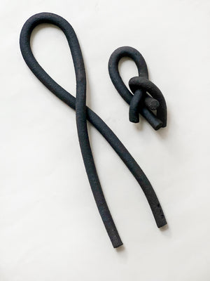 Clay Object 80- Loop and Knot set (Dark Brown)
