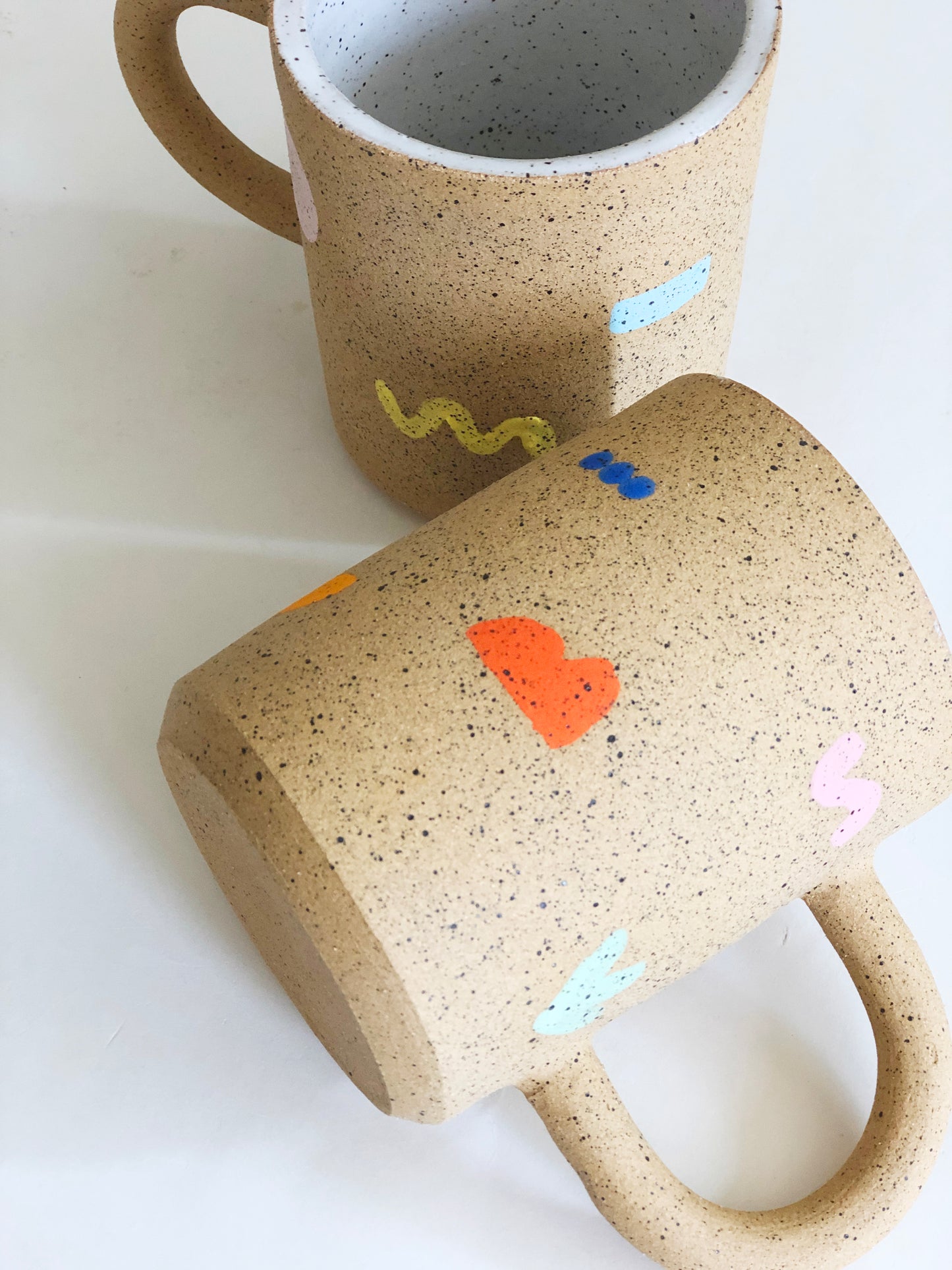 Large Little Shapes on Speckles Mug