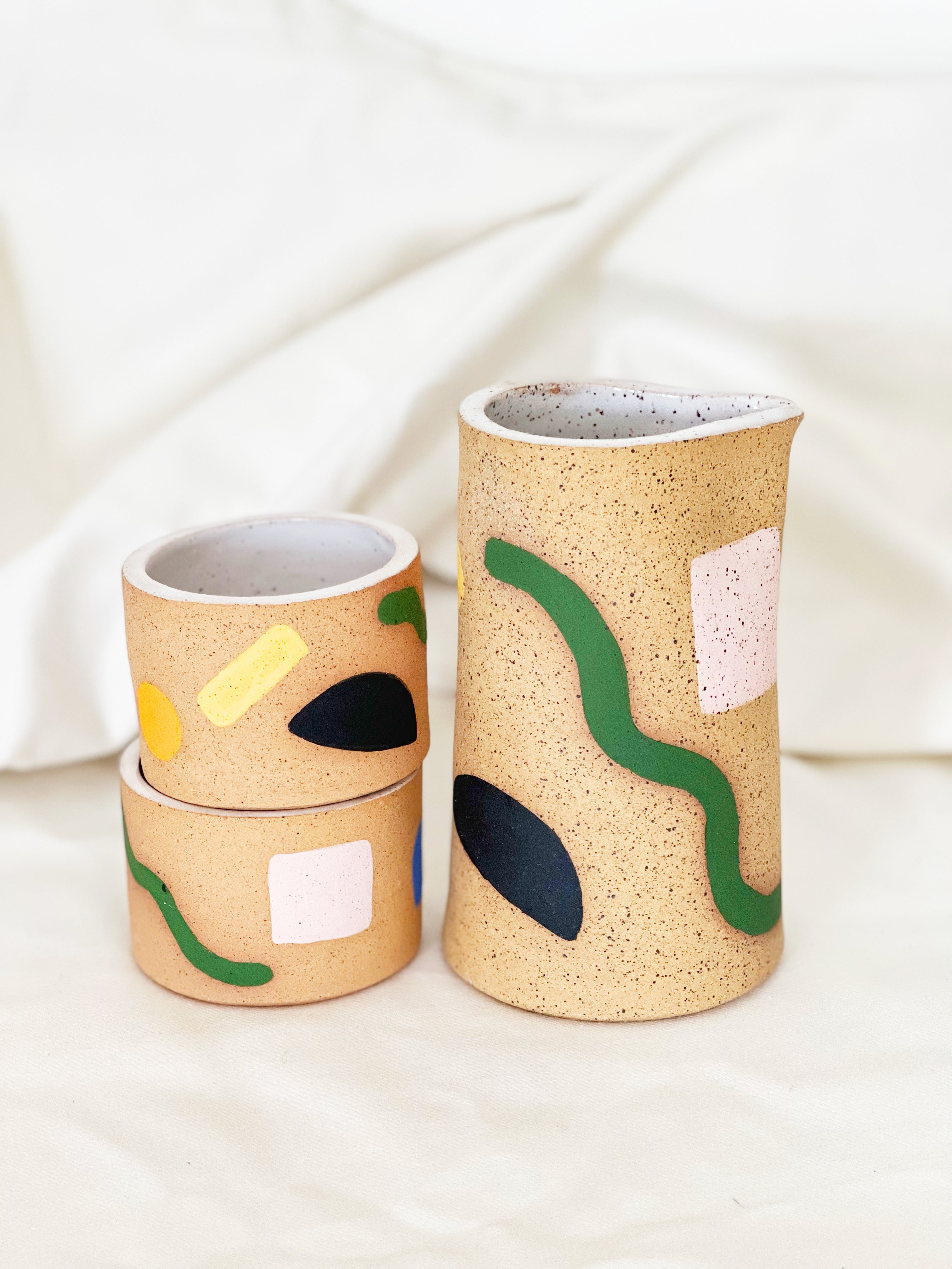 Hand-painted Sake/ Tea set