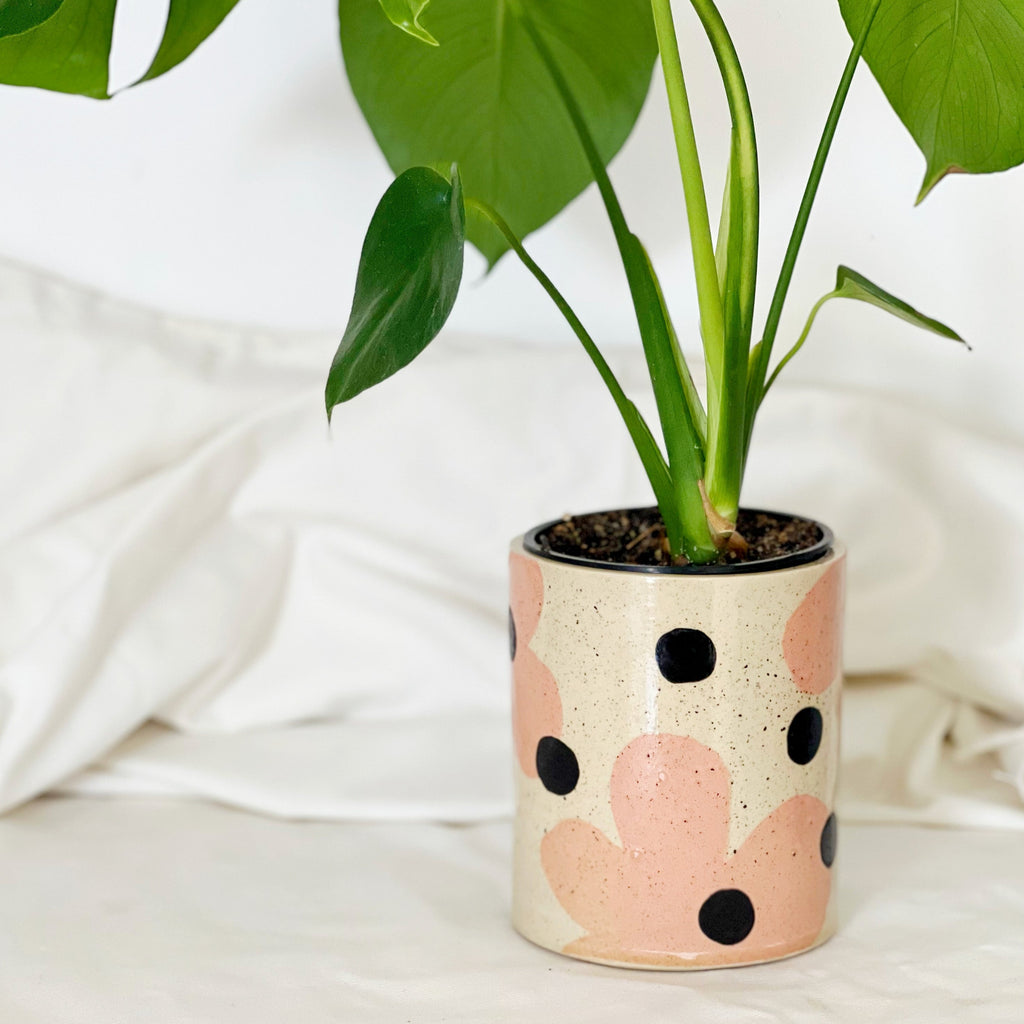 Dots over Flower Planter