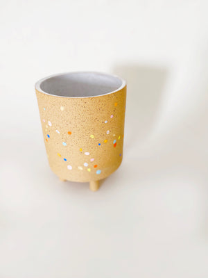 Sprinkles on Speckles Planter with Legs