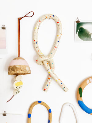 Clay Object 11 - Double Sprinkles Knot