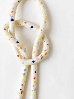 Clay Object 38 - Double sprinkles circle knot