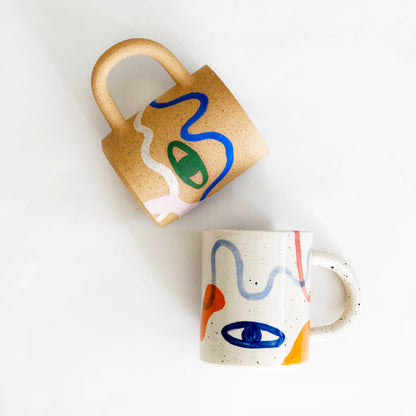 Large Eye and line Mug