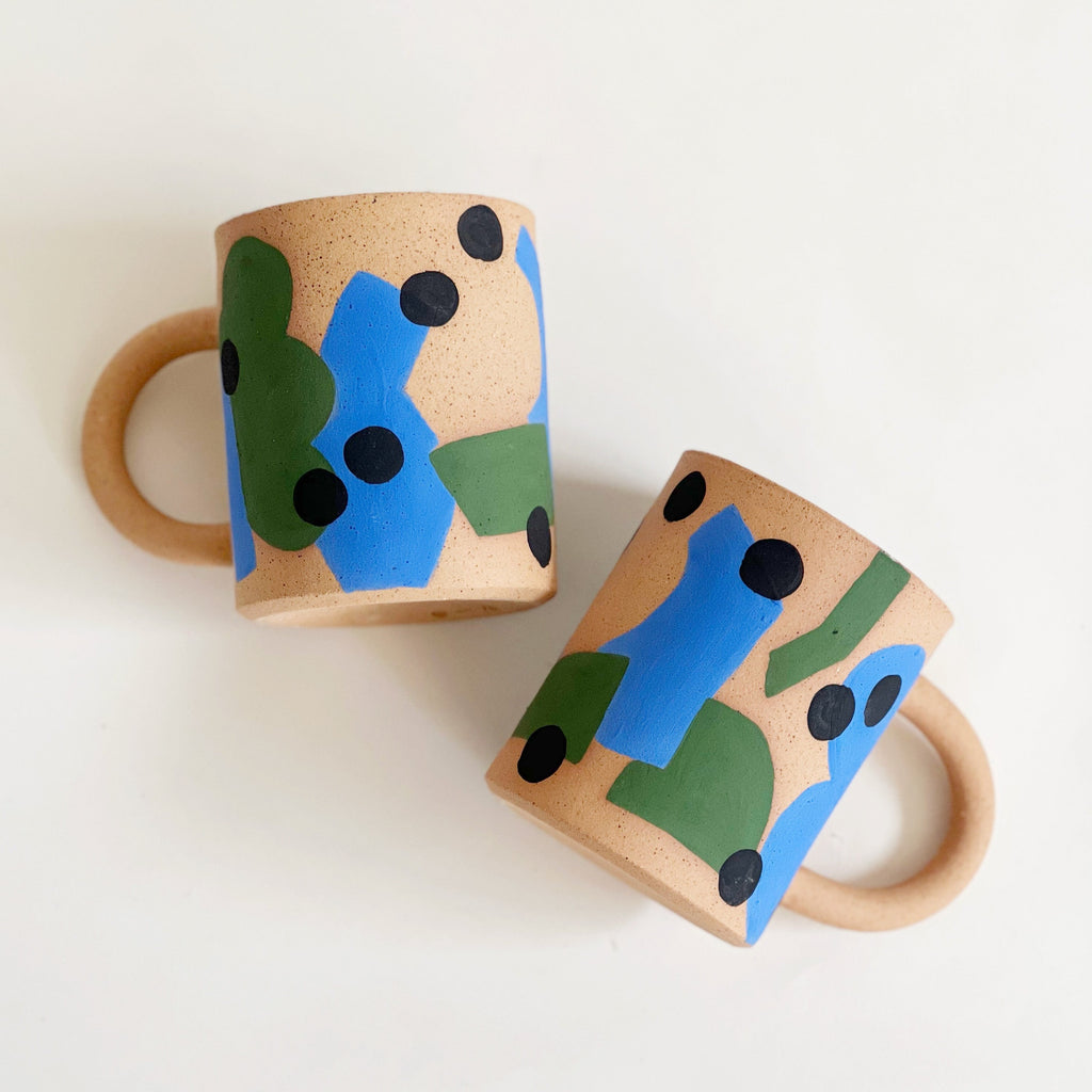 Large Cutout Forest on Speckles Mug