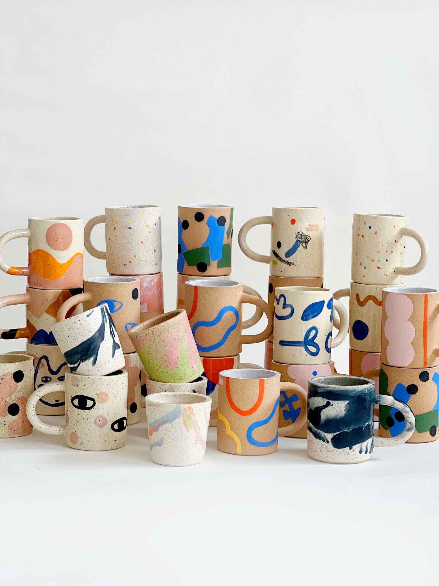 Large Line Shapes Speckles Mug