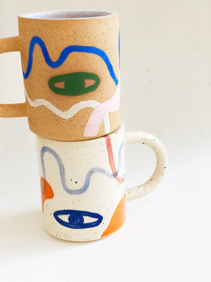 Large Eye and line Mug