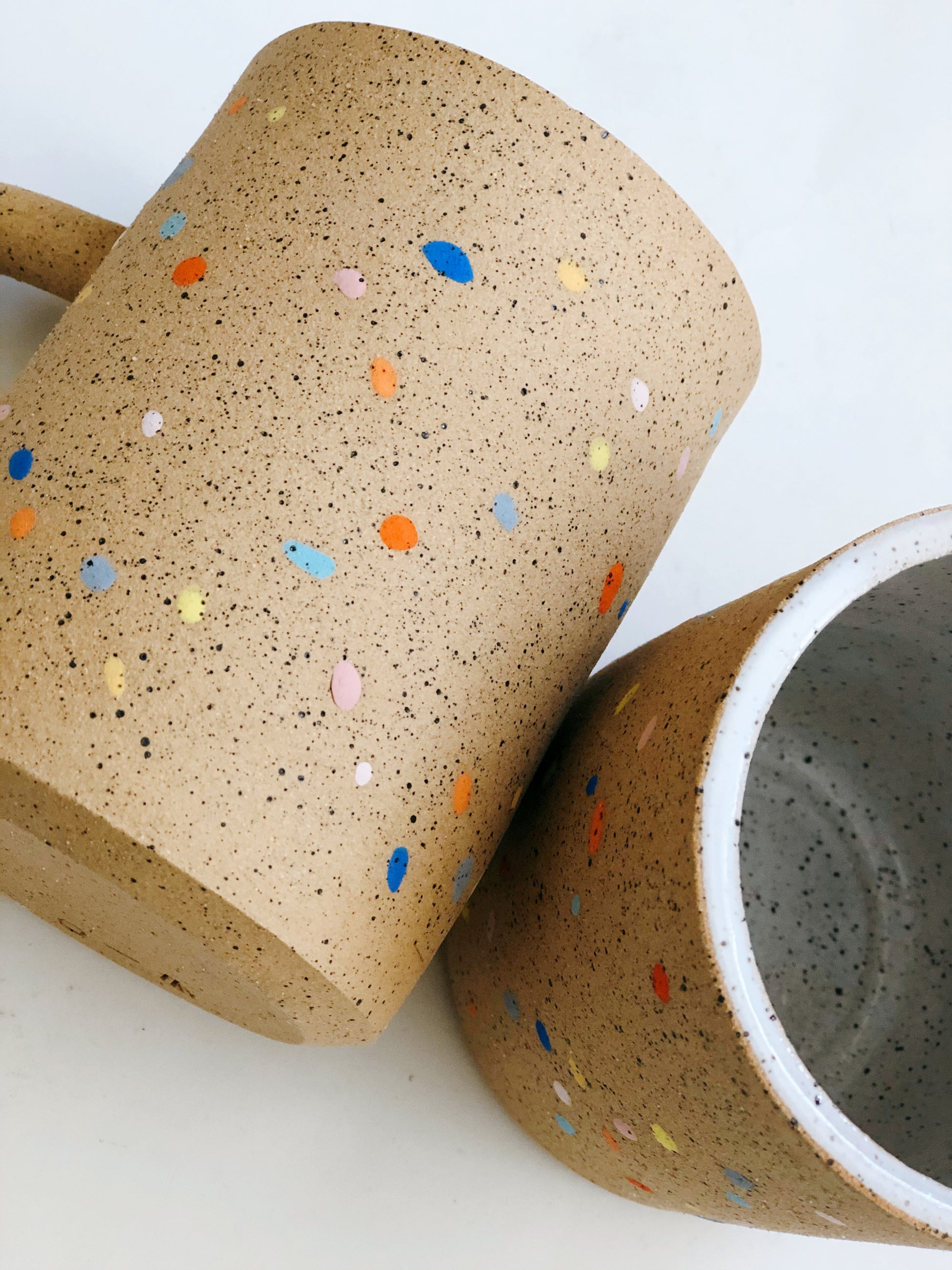 Large Sprinkles on Speckles Handmade Ceramic Mug