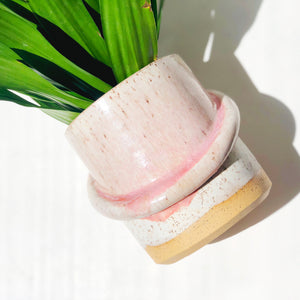 Matte Pink Saturn Planter