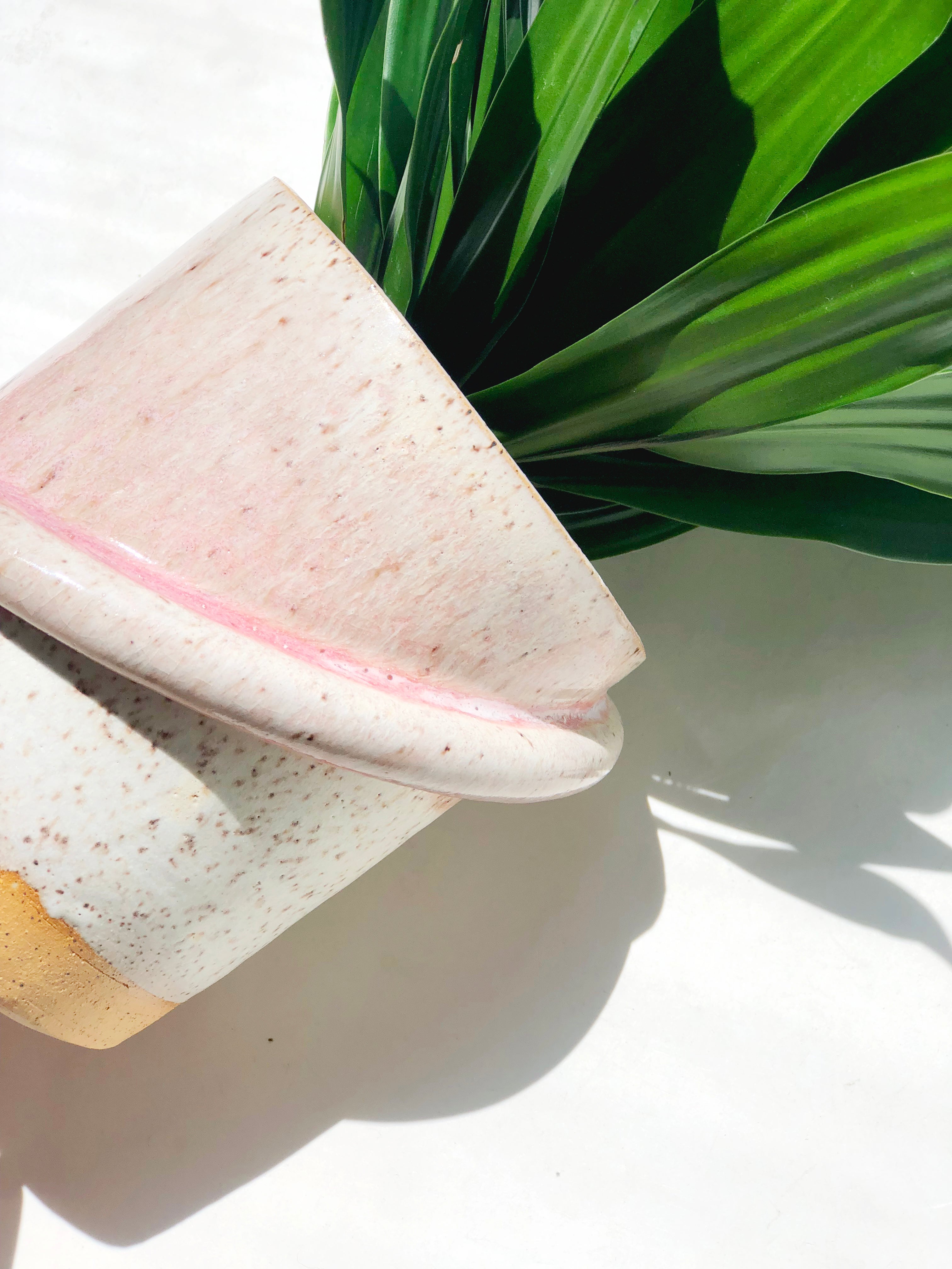 Matte Pink Saturn Planter