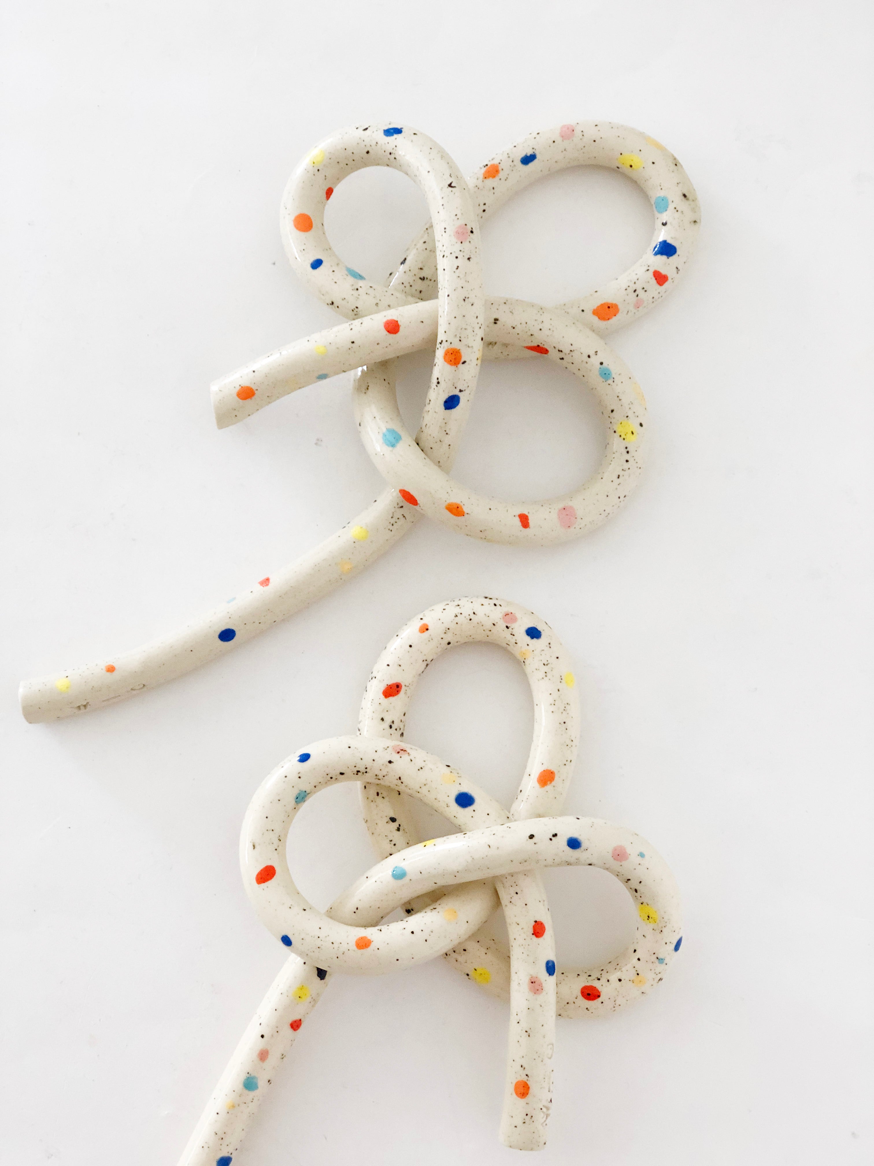 Clay Object 18 - Double Sprinkles New Year Knot